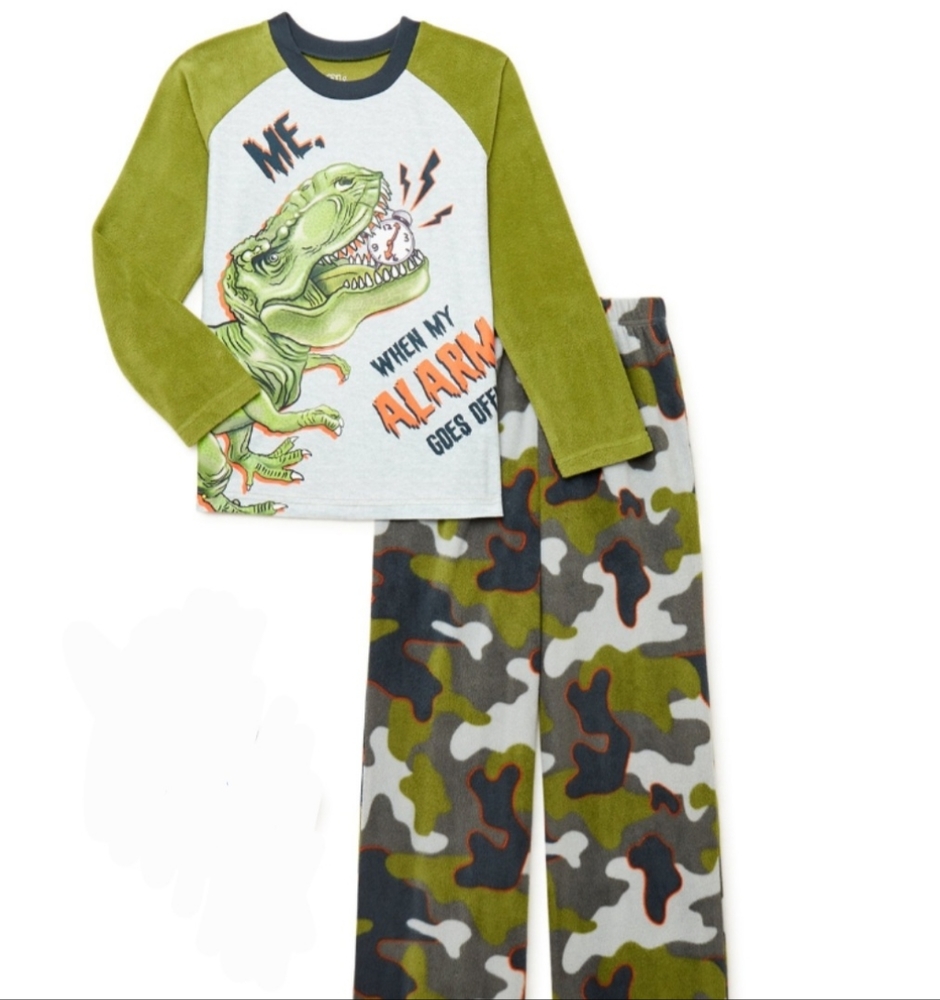 Fleece toddler Dino Pj set